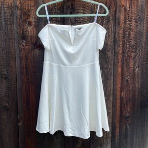 CUTE MINI WHITE DRESS LULUS